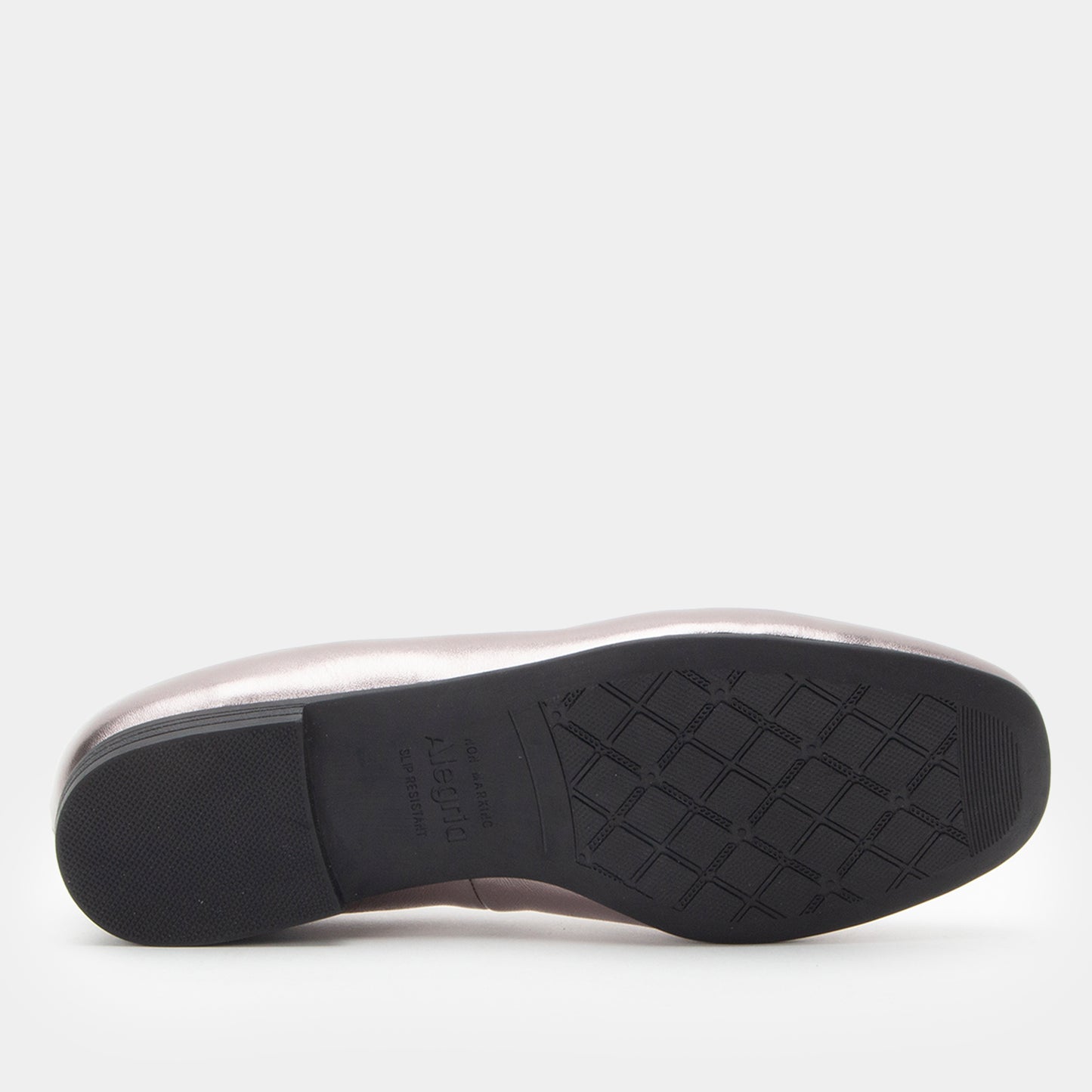 Black shoe sole on a white background