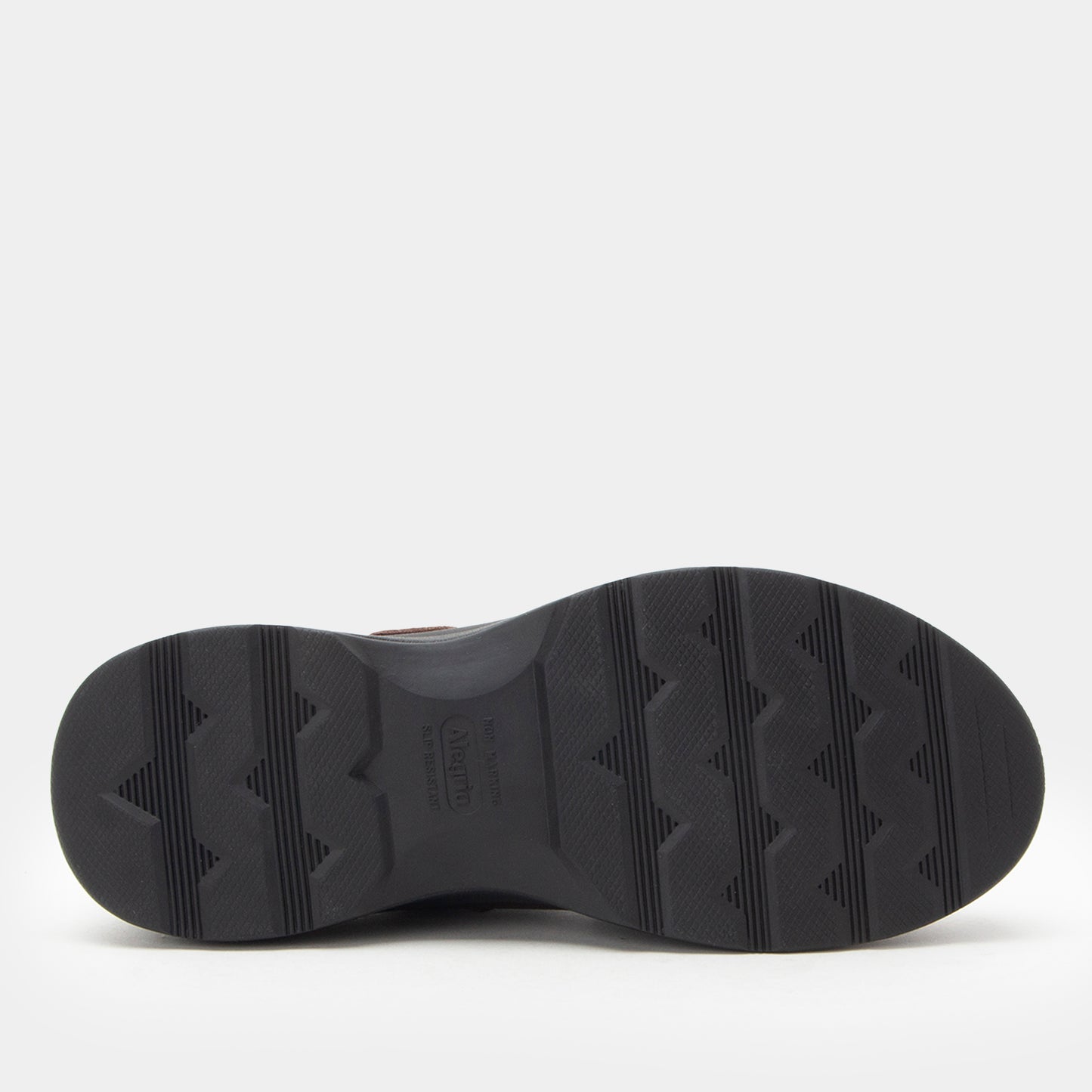 Black shoe sole on a white background