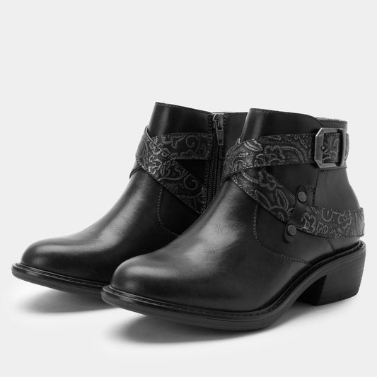 Alegria Millie in Embroider Me Black Wide