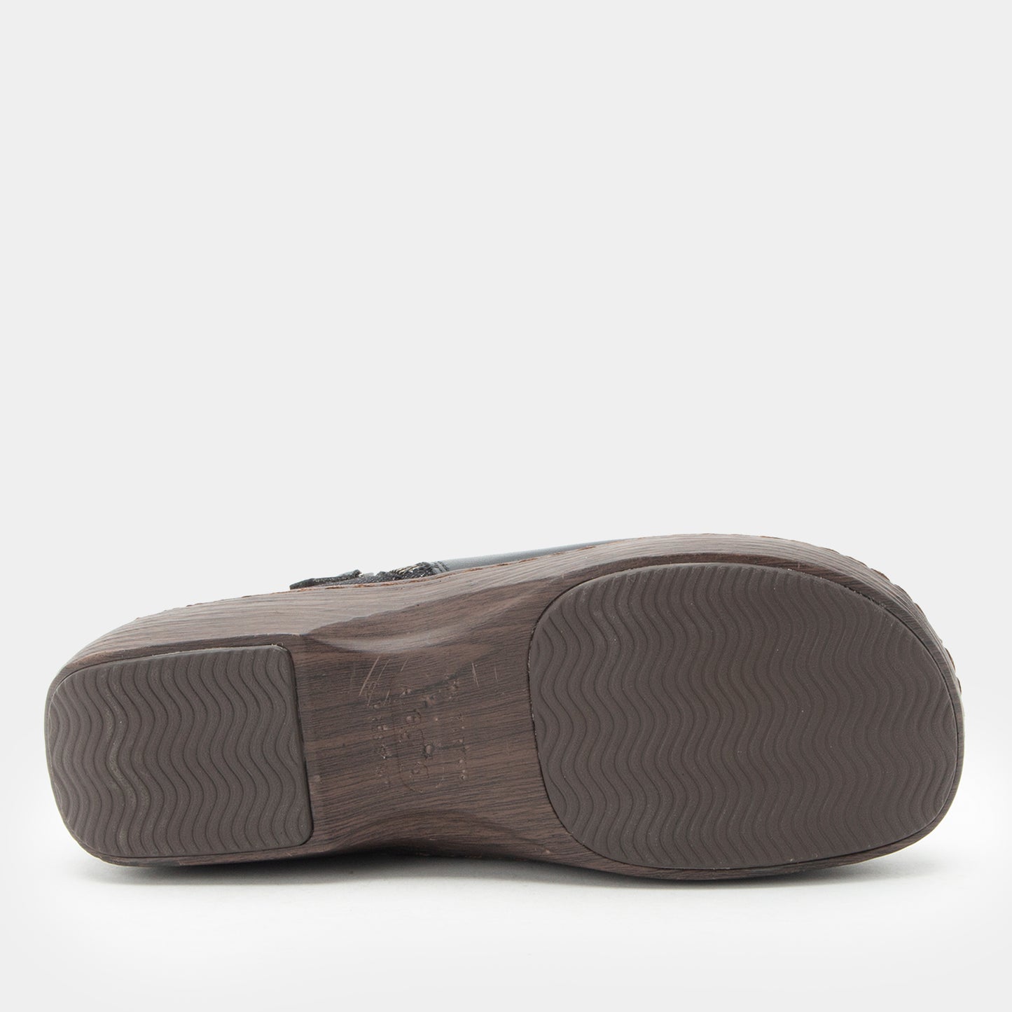 Brown shoe sole on a white background