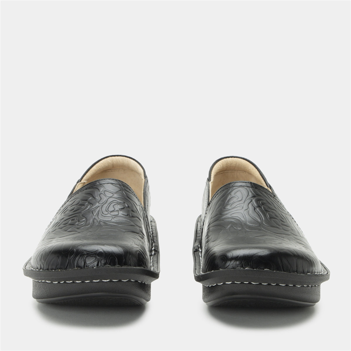 Alegria Debra Black Embossed Rose