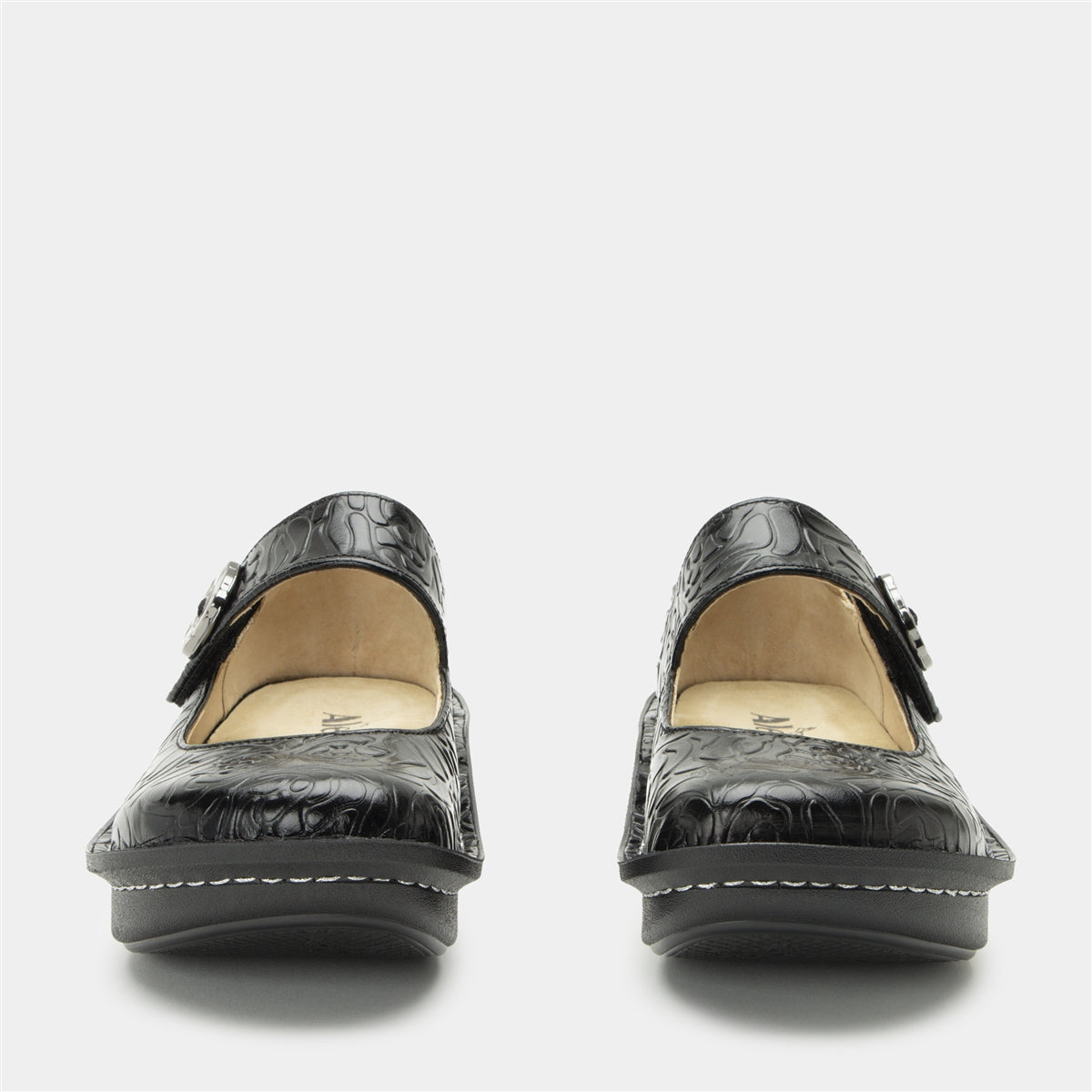 Alegria Paloma Black Embossed Rose
