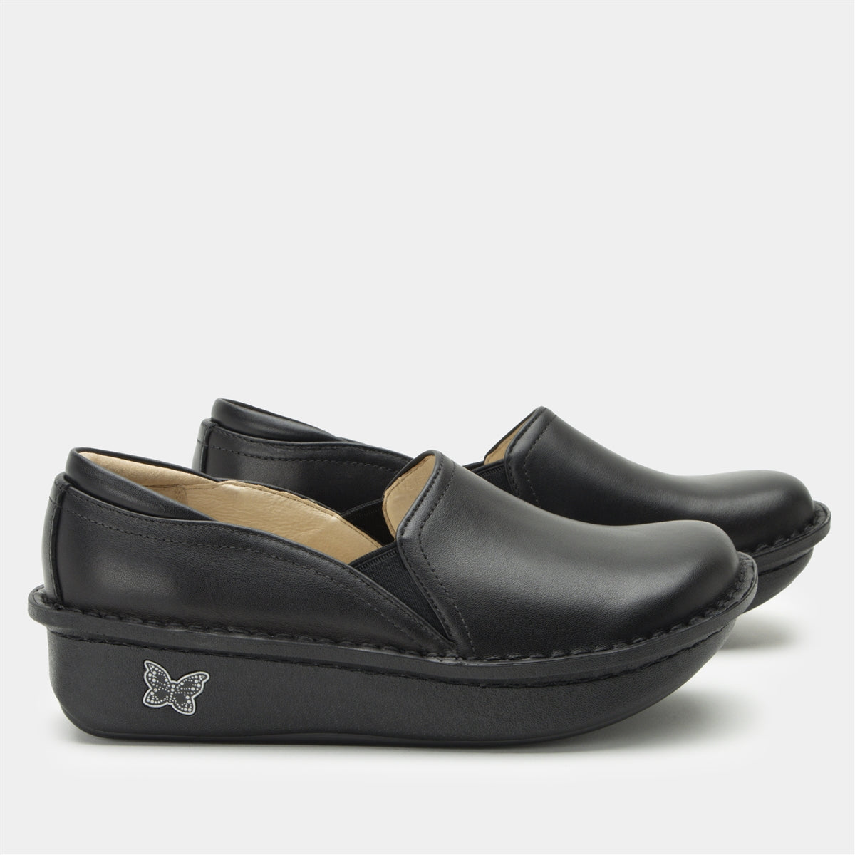 Alegria Debra Black Leather