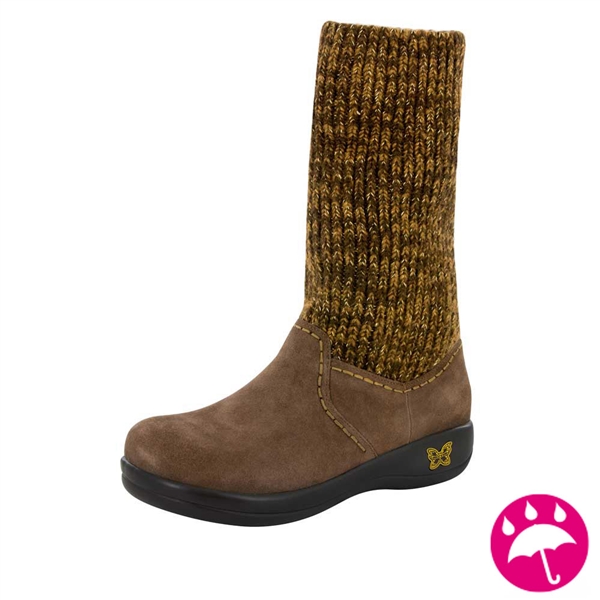 Alegria Juneau Choco Gold Water-Resistant Boots