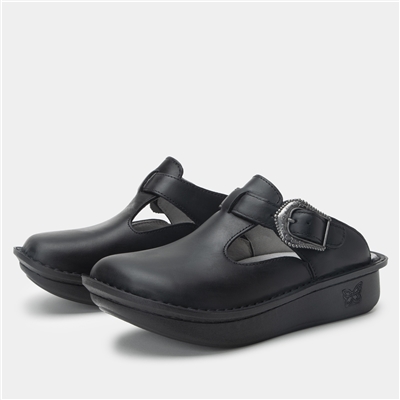 image of orthopedic support shoes in oiled black