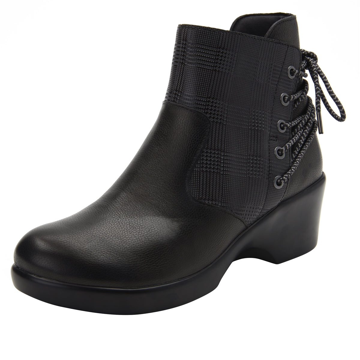 Alegria Stevee Plaidly Black
