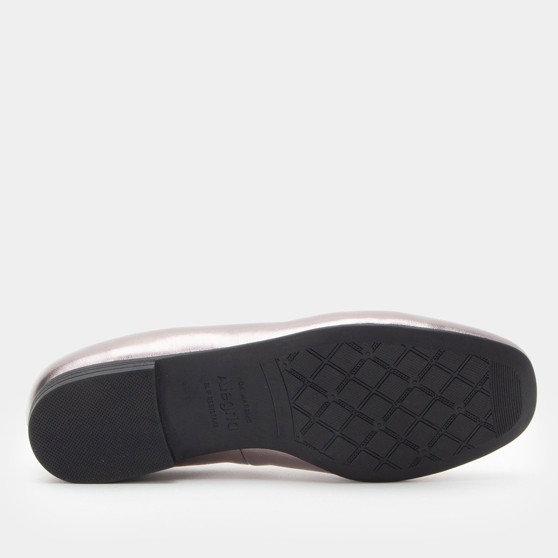 Black shoe sole on a white background