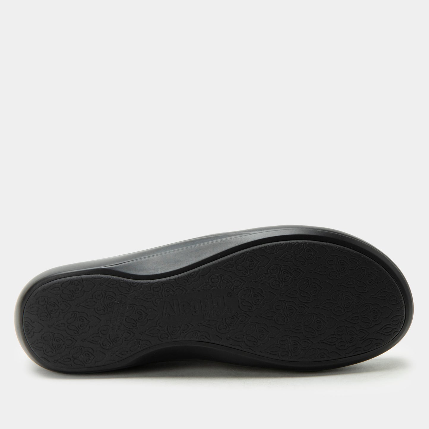 Black shoe sole on a white background