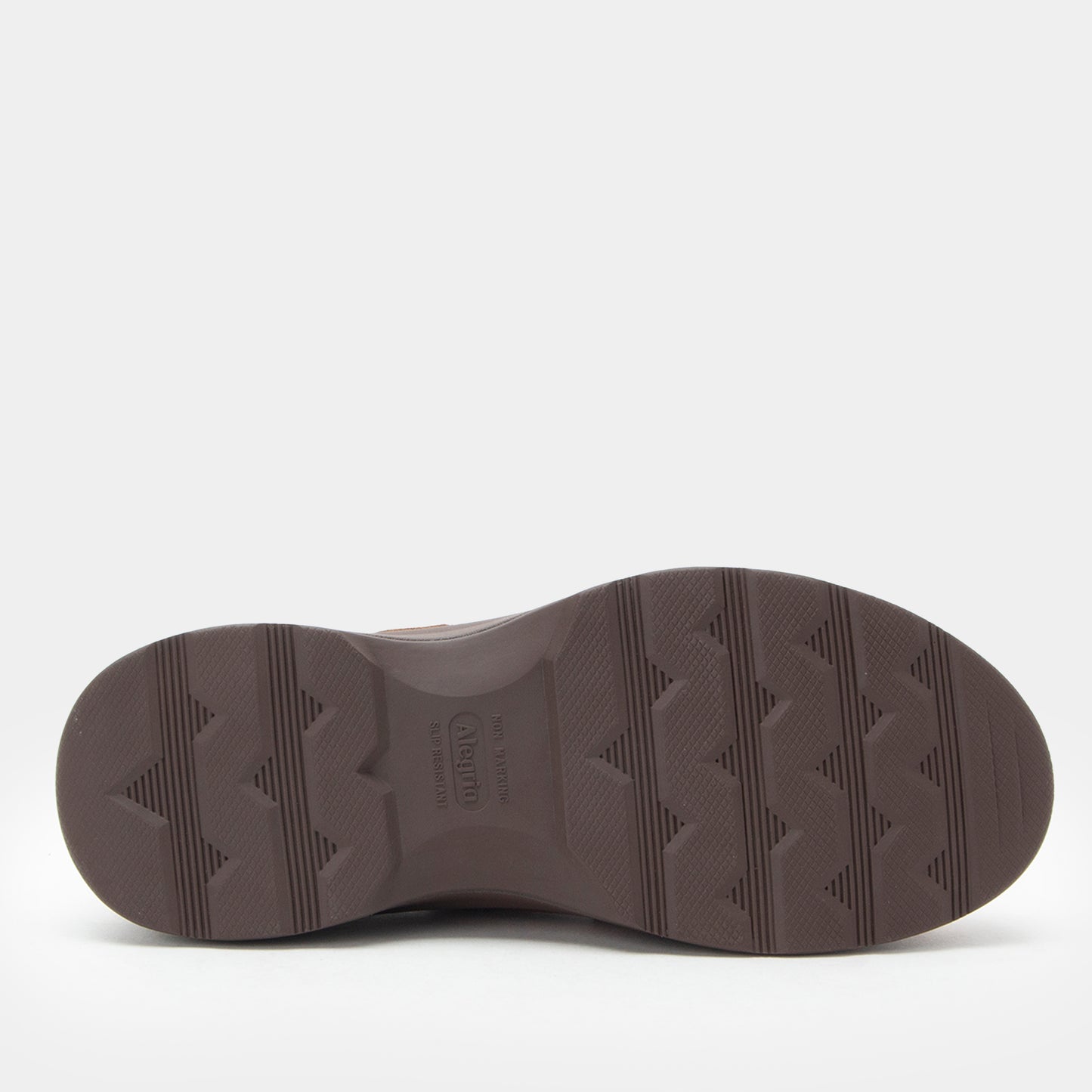 Brown shoe sole on a white background