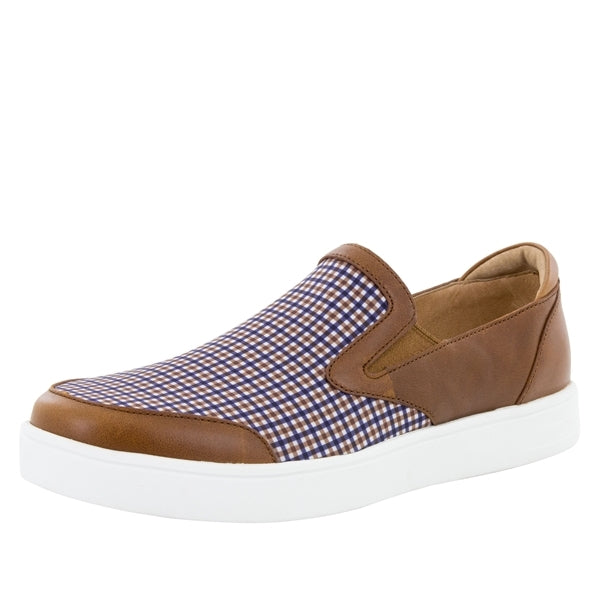 Alegria Men's Bender Tan Plaid