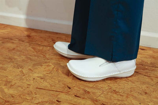 Alegria Men's "Oz" White Tumbled Leather