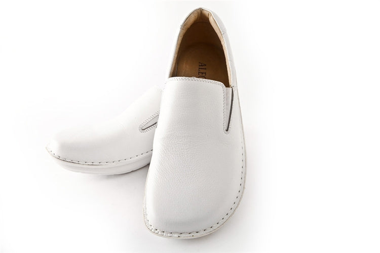 Alegria Men's "Oz" White Tumbled Leather