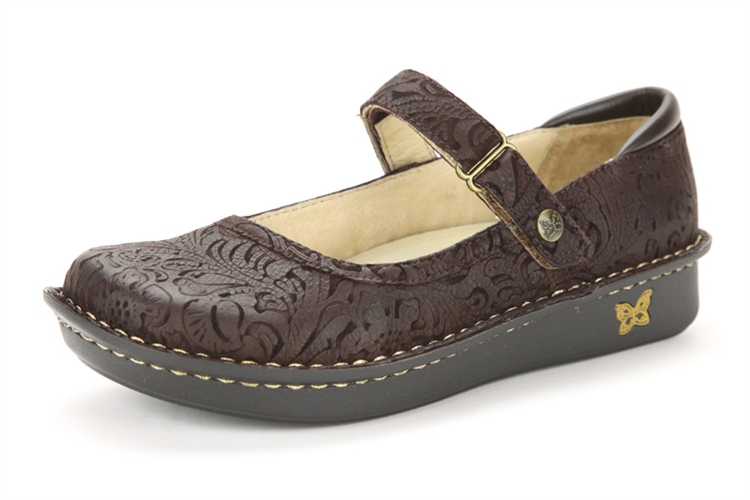 Alegria Shoes - Belle Choco Emboss Paisley